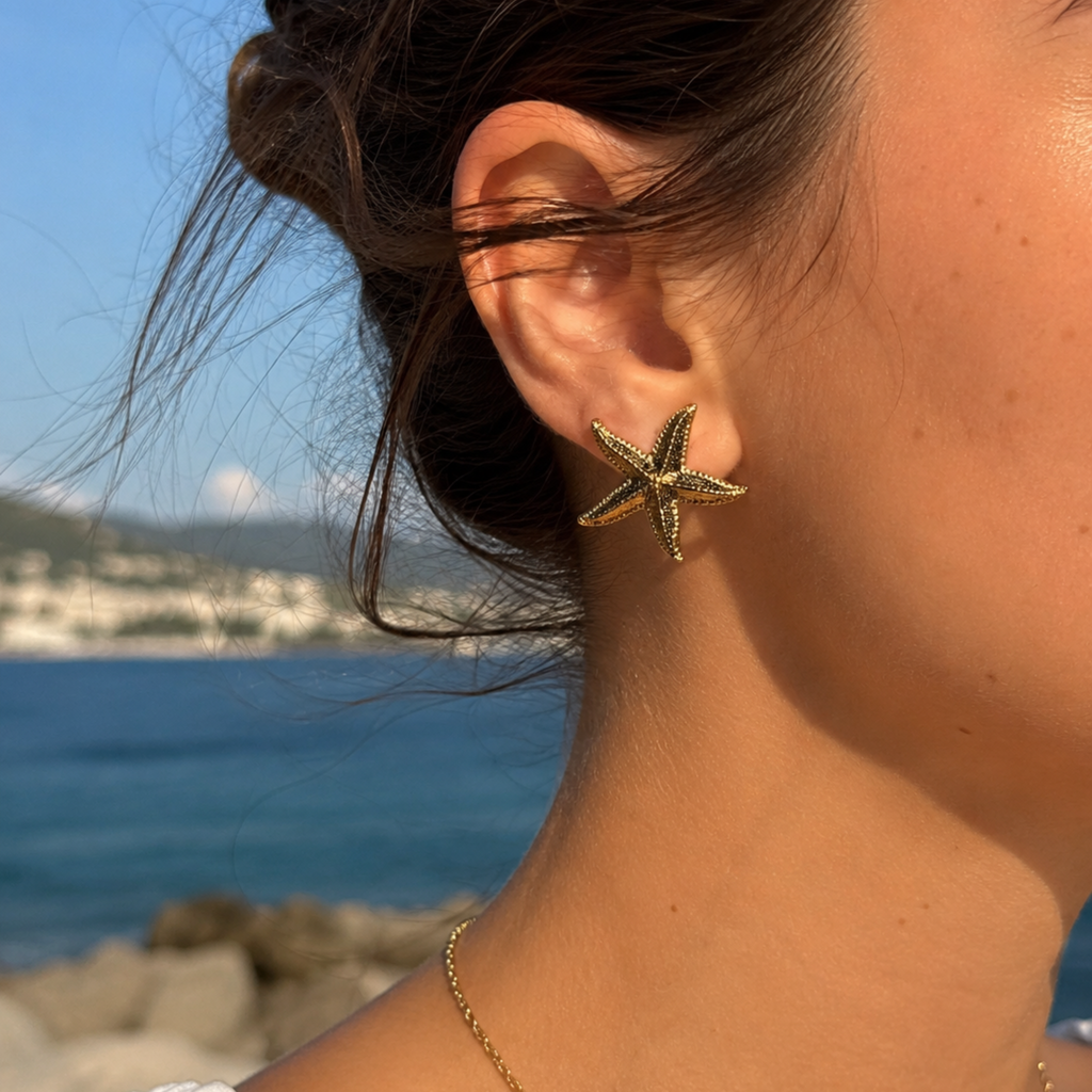 Boucles d'oreilles Étoile d'Or